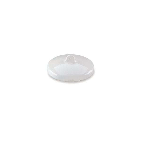 Borox Porselen Kroze Kapağı - 45mm - Porcelain Crucible Cover