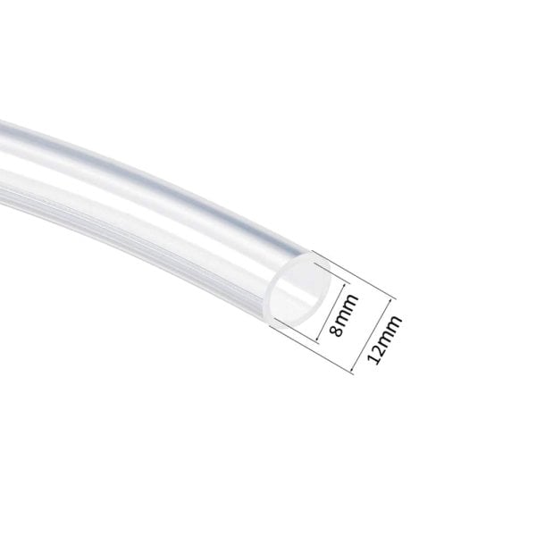 Borox Silikon Hortum 8x12mm - Şeffaf 1 metre - Silicon Hose