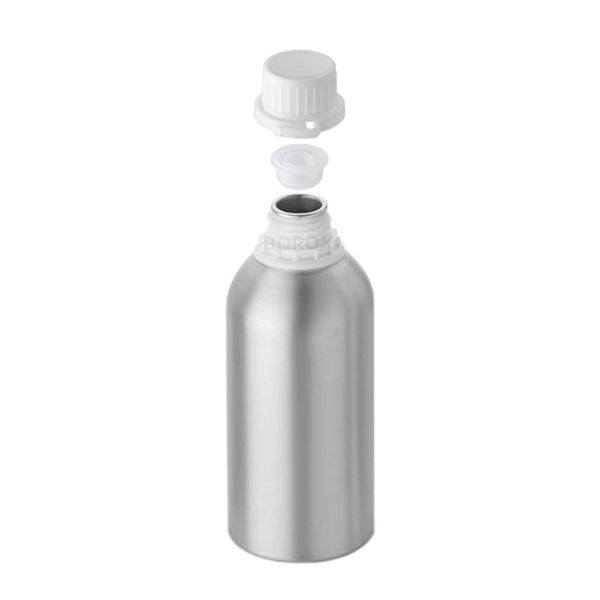 RIGU-44 Alüminyum Şişe 500 ml - Tıpalı ve Kapaklı Şişe Metal
