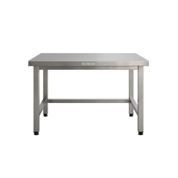 Borox Paslanmaz Çelik Laboratuvar Masası 130x80x85mm - Deney Masası - Çalışma Tezgahı