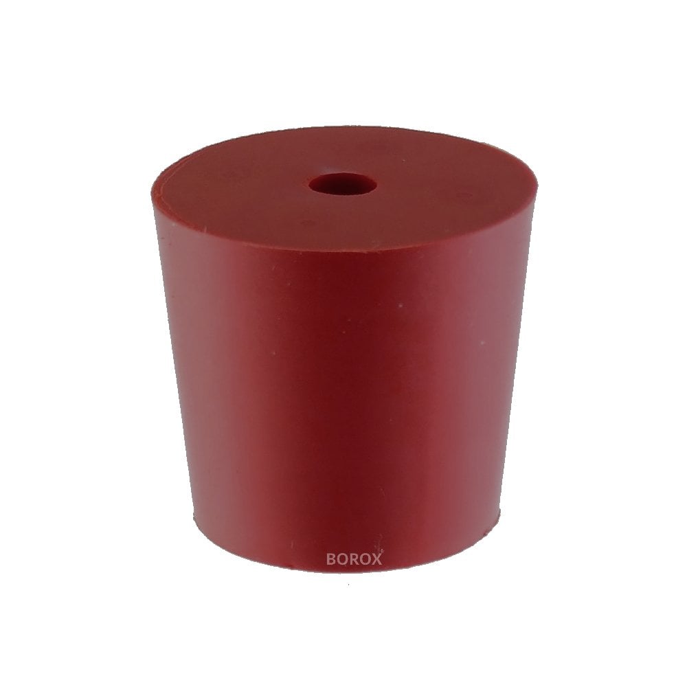 Borox Kauçuk Tıpa Delikli 12,5x16,5x20 mm - Kapak NS 14/23