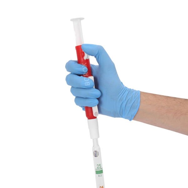 Borox Pipet Pompası 25 ml - Pipet Puarı - Pi-Pump - Kırmızı