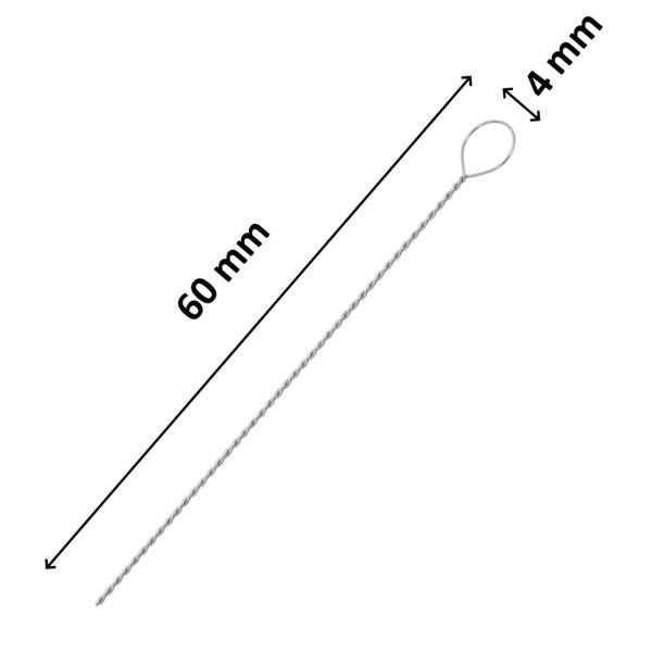 Borox Öze Ucu 4 mm - Halka Uçlu - Inoculation Loop 10 Adet