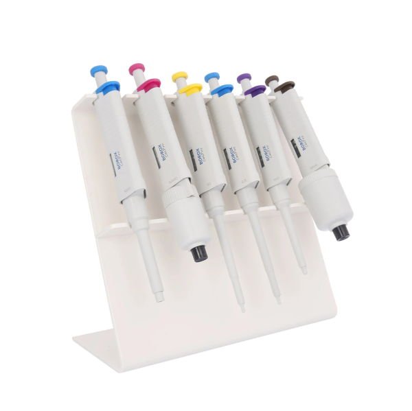 Borox Pipet Standı Akrilik Z Tip - Otomatik Pipet Standı 6lı