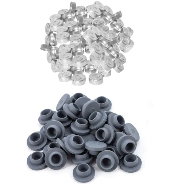 Borox Cam Vial 20 ml - Şeffaf - Crimp ND20 - 100 adet/paket