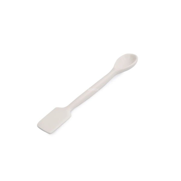 Borox Spatül 14 cm - Porselen Spatula - Laboratuvar Kaşığı