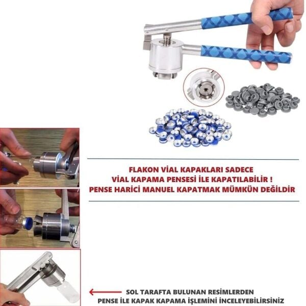 Borox Kapaklı Tıpalı Amber Cam Şişe 10ml - Crimp Vial ND20 - Dibi Düz - 100 Adet Toptan