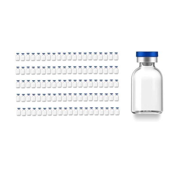 Borox Kapaklı Tıpalı Cam Şişe 25ml - Flakon Şişe 25cc - 100 Adet Toptan