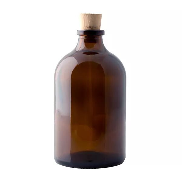 Borox Mantar Tıpalı Amber Cam Şişe - Mini Küçük Şişe 10 ml - Tıpalı Küçük Şişe 100 Adet/Paket