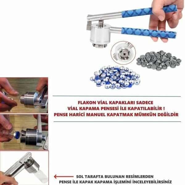 Borox Alüminyum Kapak 20mm Flakon Vial Kapağı Turuncu 1000li