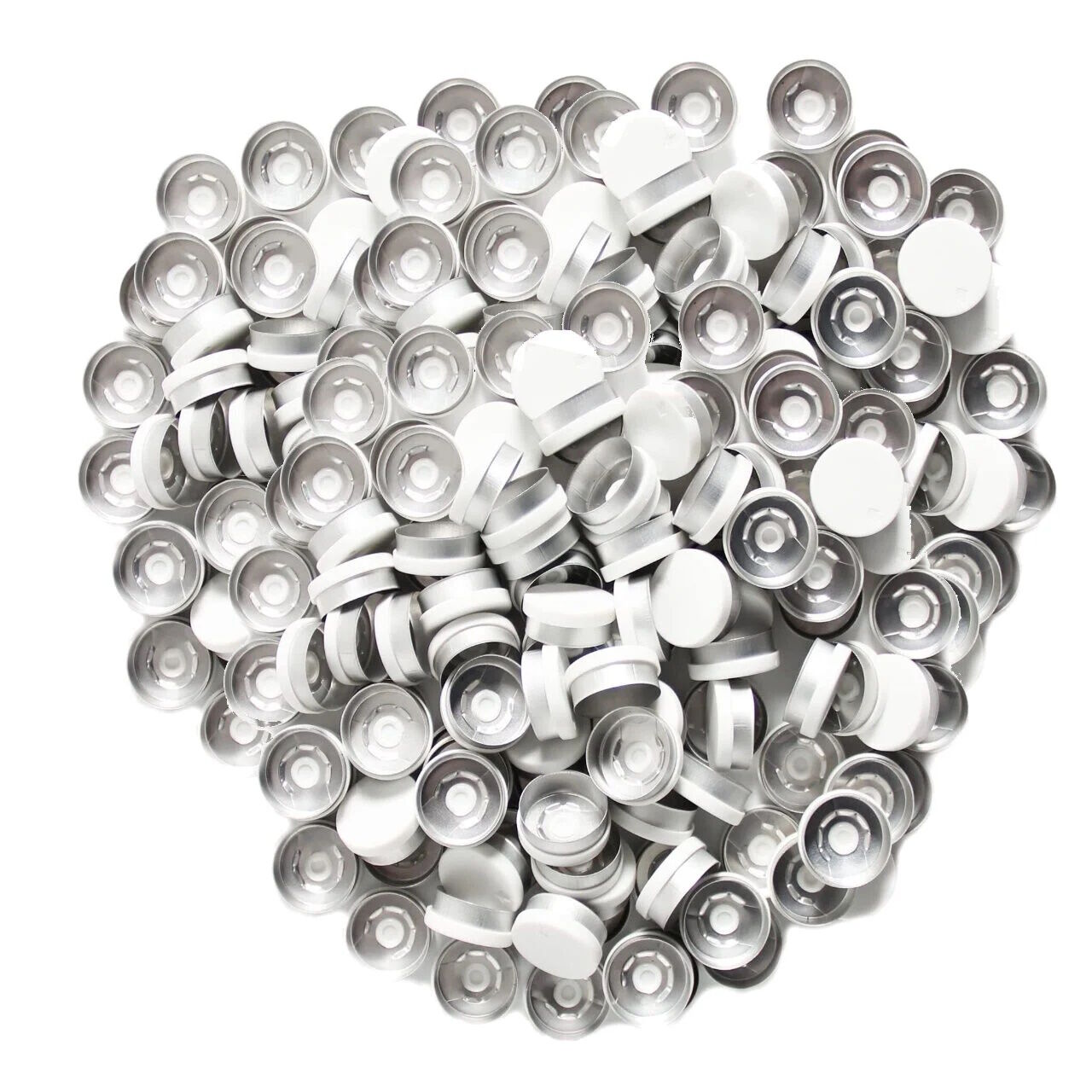 Borox Alüminyum Kapak - 20mm Flakon Vial Kapağı Beyaz 1000li