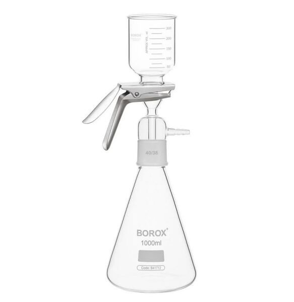 Borox Cam Vakum Filtrasyon Seti 1000 ml - Cam Bağlantılı - AKM Süzme Seti
