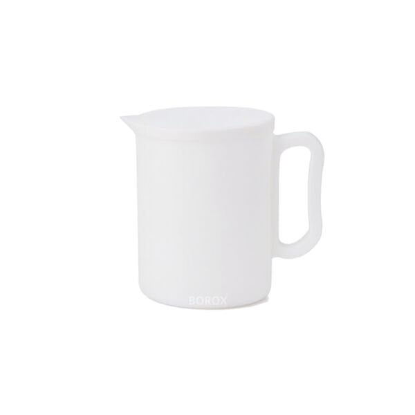 Borox Kulplu Teflon Beher 2000ml - PTFE Isıya Dayanıklı Beher