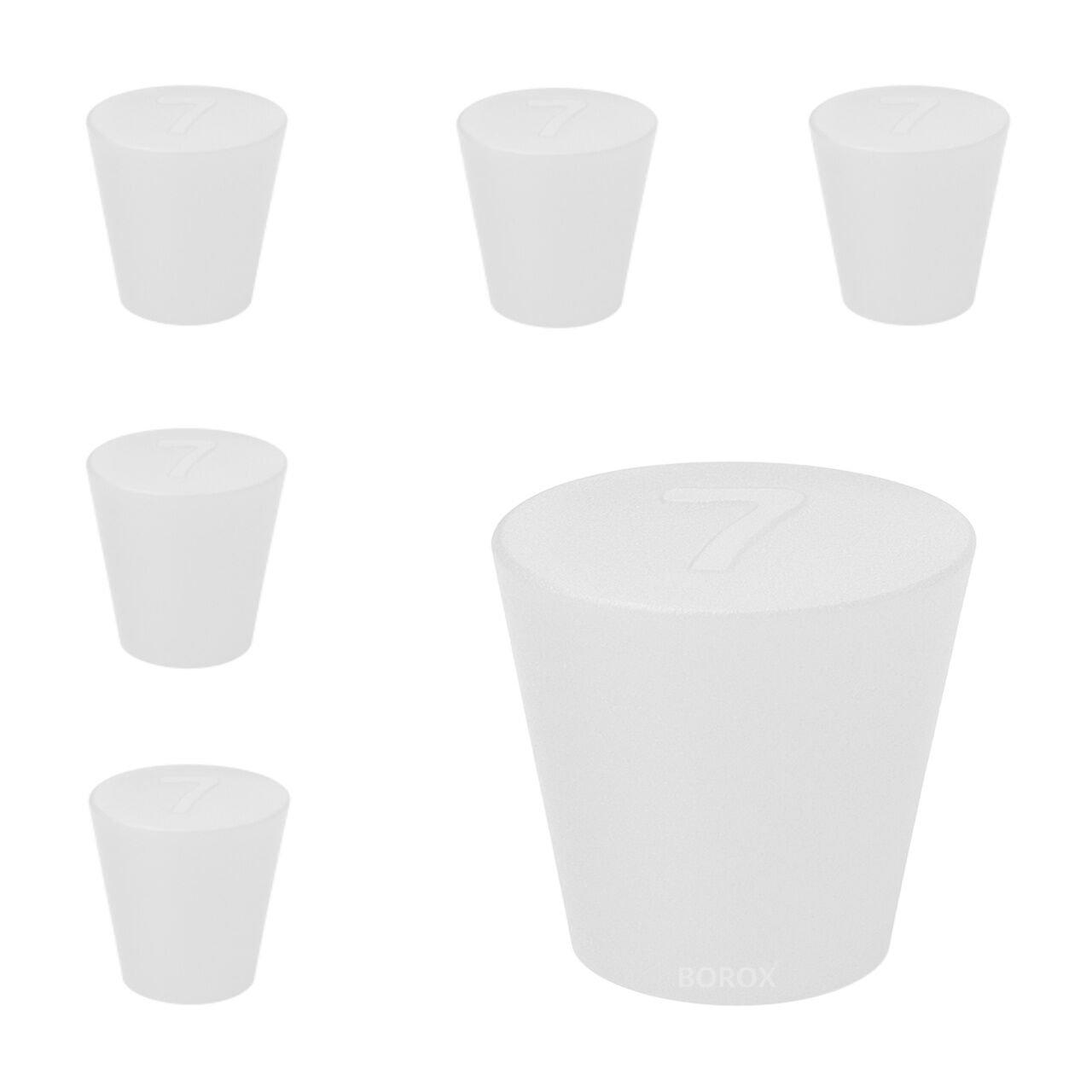 Borox Silikon Tıpa No 7 - 28x37x30mm - 5 Adet