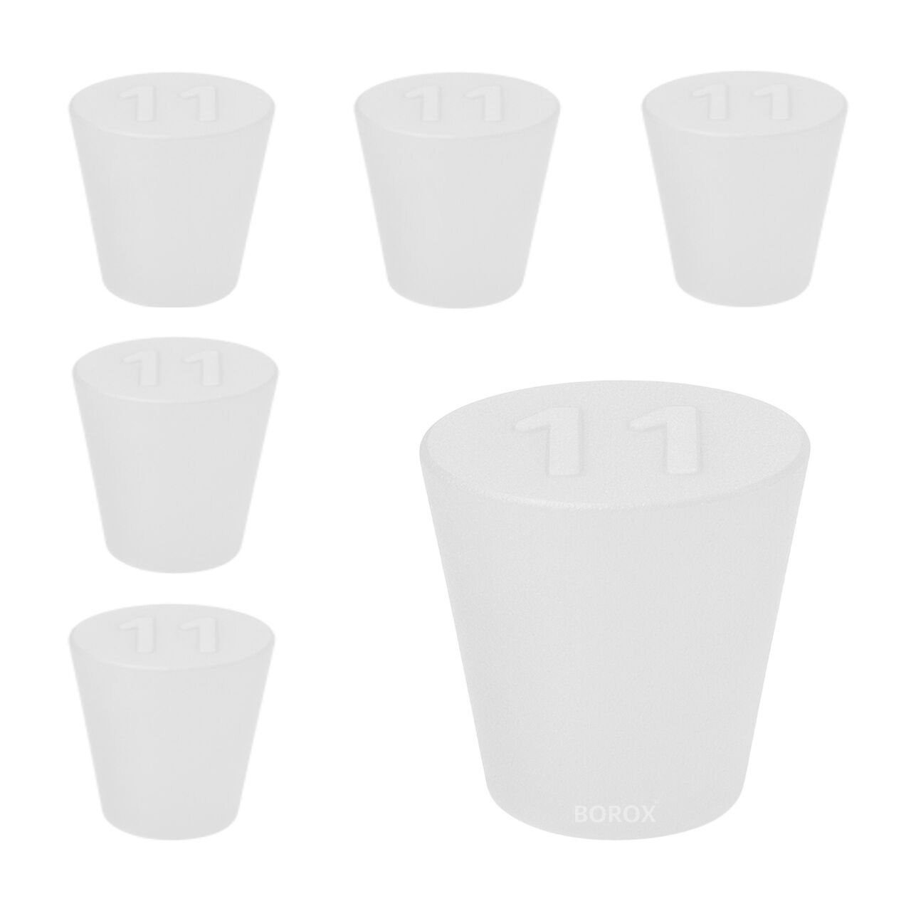 Borox Silikon Tıpa No 11 - 44x55x37mm - 5 Adet