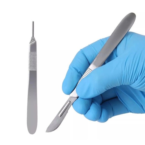 Paslanmaz Çelik Bisturi Ucu No:12 - Steril Bistüri Bıçağı - 100 Adet/Paket