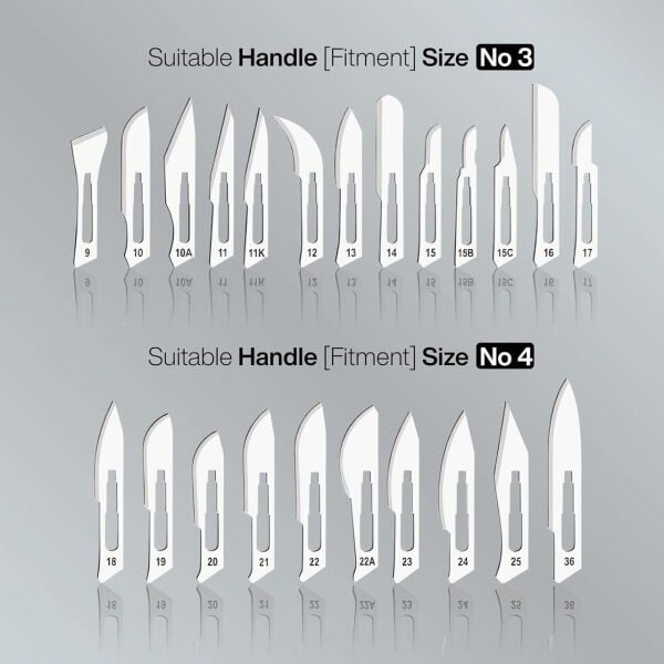 Paslanmaz Çelik Bisturi Ucu No:11 - Steril Bistüri Bıçağı - 100 Adet/Paket