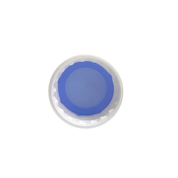 28pp Beyaz Kilitli Kapak - Mavi Plastik Contalı - 28 mm Çap - 28mm Ağızlı Şişeler İçin Uygundur