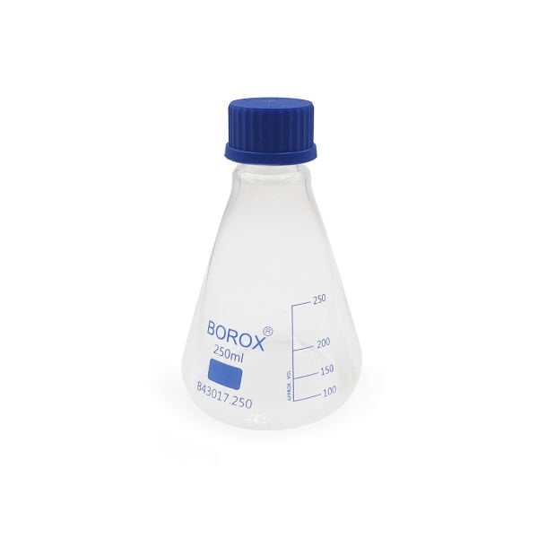 Borox Cam Erlen - Erlenmeyer Flask Vida Kapaklı - 4 Farklı Hacim