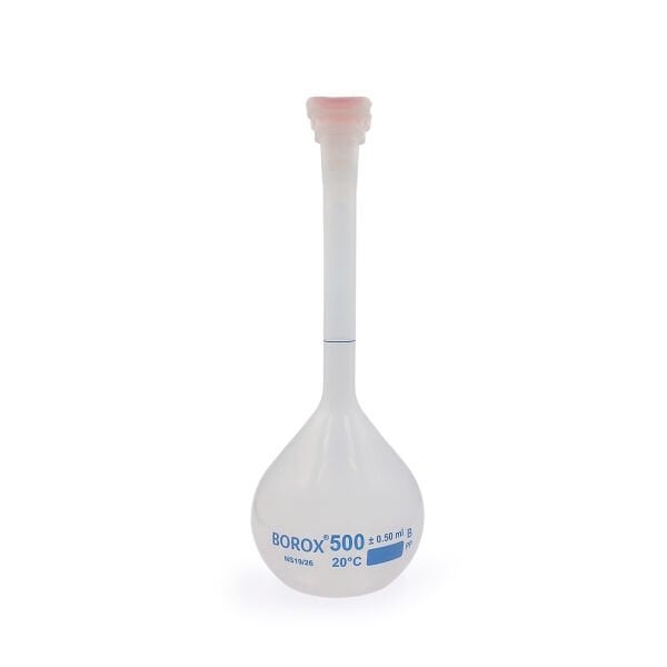 Borox Plastik Balon Joje - Plastik Kapaklı - Volumetrik Flask - 6 Farklı Hacim