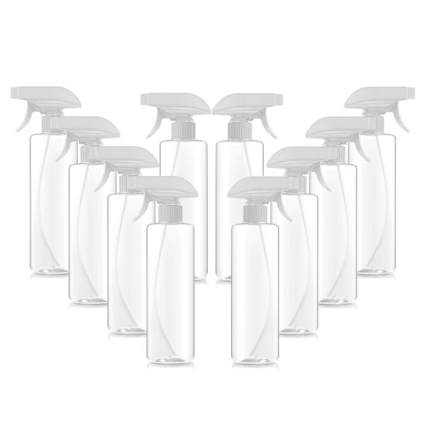 Borox Plastik Sprey Şişesi 400 ml - Şeffaf PP Spreyli Şişe