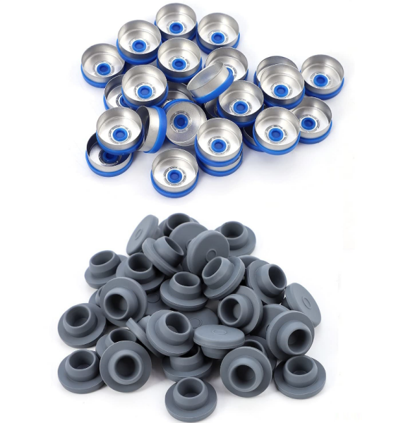 Borox Kapaklı Tıpalı Cam Şişe 10ml - Flakon Şişe 10cc