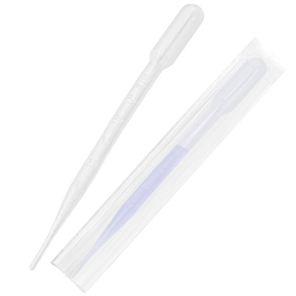 Borox Steril Pastör Pipet - Plastik Damlalık 0.5-3.0ml 100lü