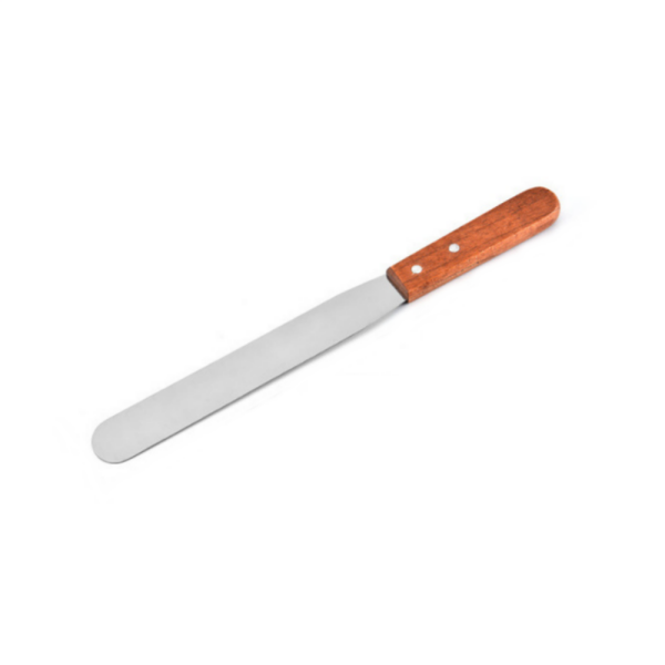 Borox Tahta Saplı Spatül Seti - Bıçaklı Spatula 3lü Set