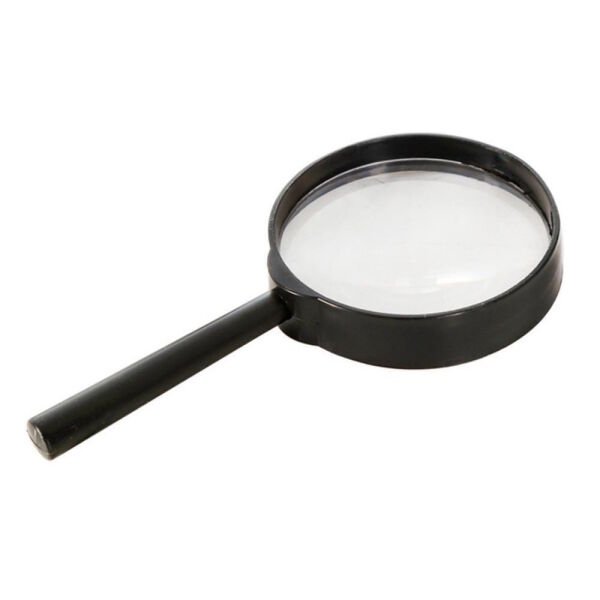 Borox Büyüteç - Cam Mercekli Plastik Çerçeveli Saplı - 90mm