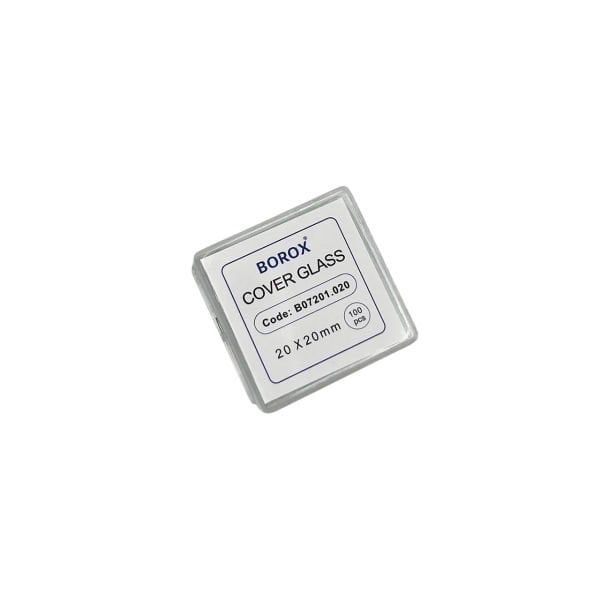 Borox Lamel 20x20mm - Mikroskop Slayt İçin 100lü Cover Glass