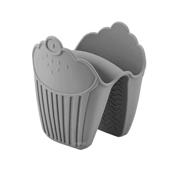 Borox Silikon Eldiven - Yanmaz Yapışmaz Parmak Koruyucu - Gri