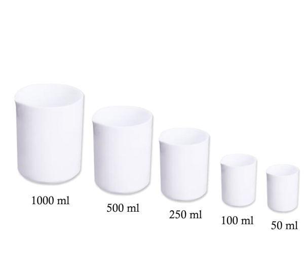 Teflon Beher - PTFE Isıya Dayanıklı Beher - 500 ml Beaker