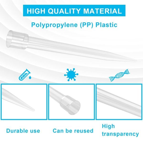 Otomatik Pipet Ucu 5 ml Şeffaf - 100 Adet - Paket - 5000µl