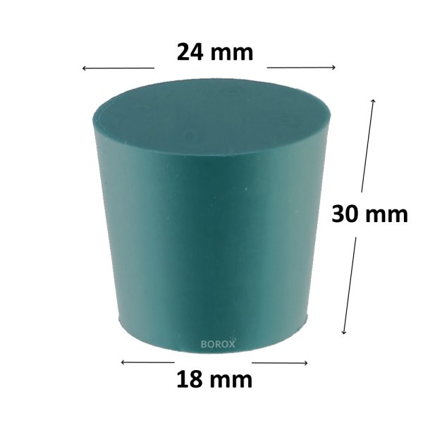 Borox Silikon Tıpa 18x24x30 mm - Sızdırmaz Kapak - 1 Adet