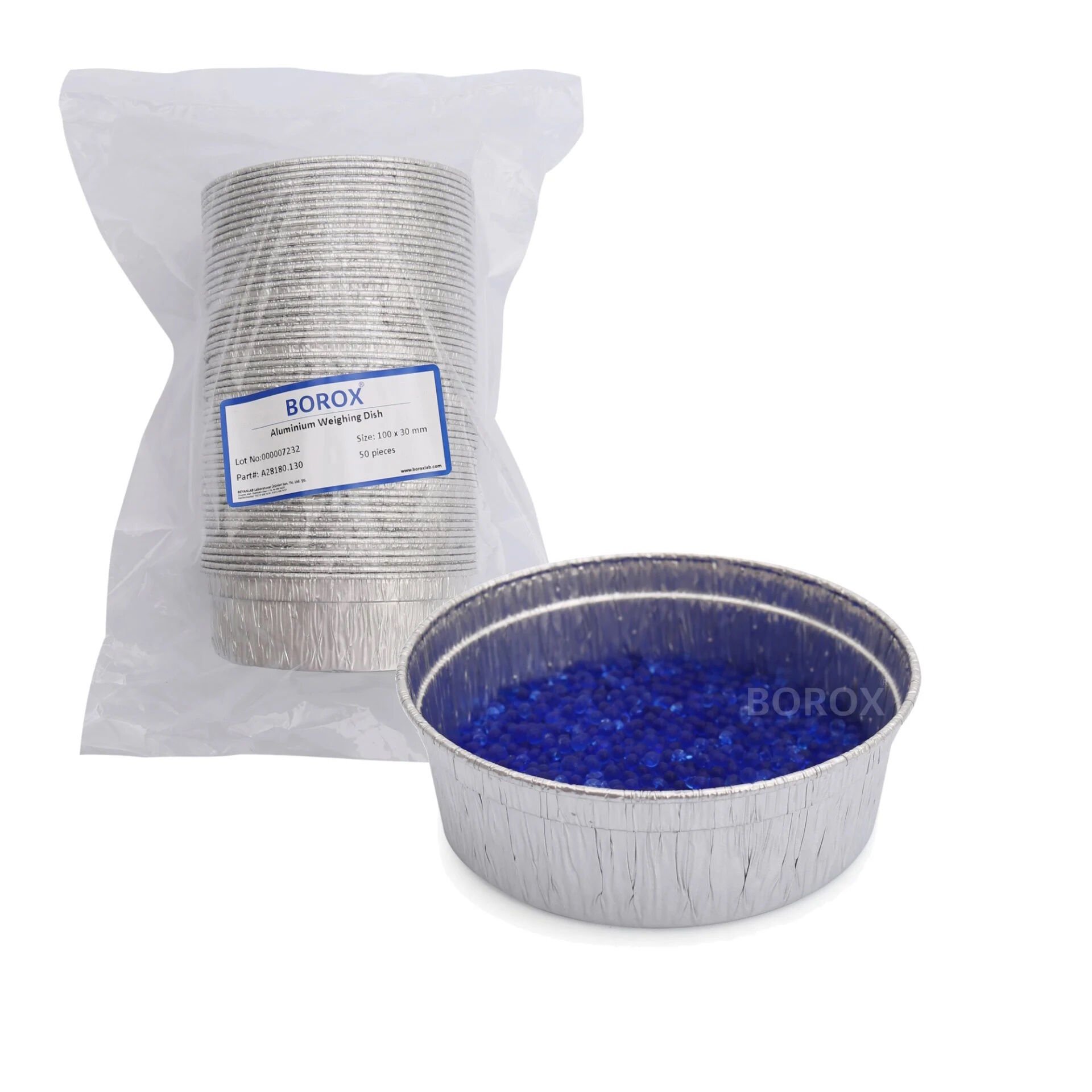 Alüminyum Tartım Kabı - 100 x 30 mm Genel Amaçlı Tartım Tabağı - Nem Kabı