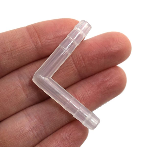 Borox Hortum Bağlantı Parçası 8mm - L Adaptör - Konnektör - Bağlama Aparatı