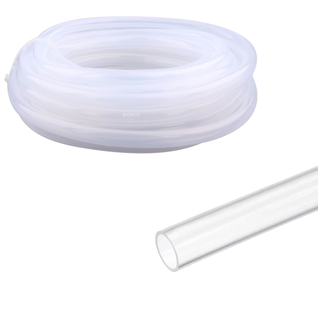 Borox Silikon Hortum 8x10mm - Şeffaf 10 metre - Silicon Hose Platin