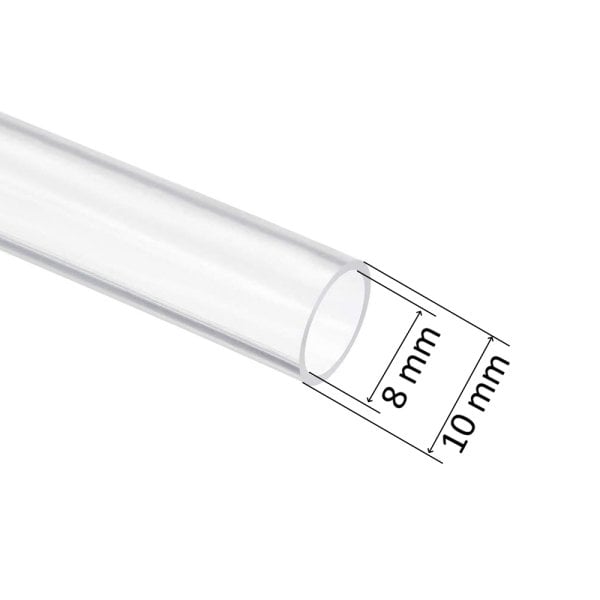 Borox Silikon Hortum 8x10mm - Şeffaf 10 metre - Silicon Hose Platin