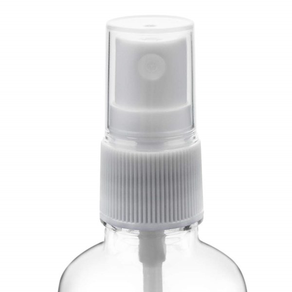 Borox Cam Sprey Şişesi 100 ml - Spreyli Kolonya Şişe 100 cc - Pompalı Cam Fısfıs Şişe - Beyaz Kapaklı - Parfüm Şişesi - Boş Şişe