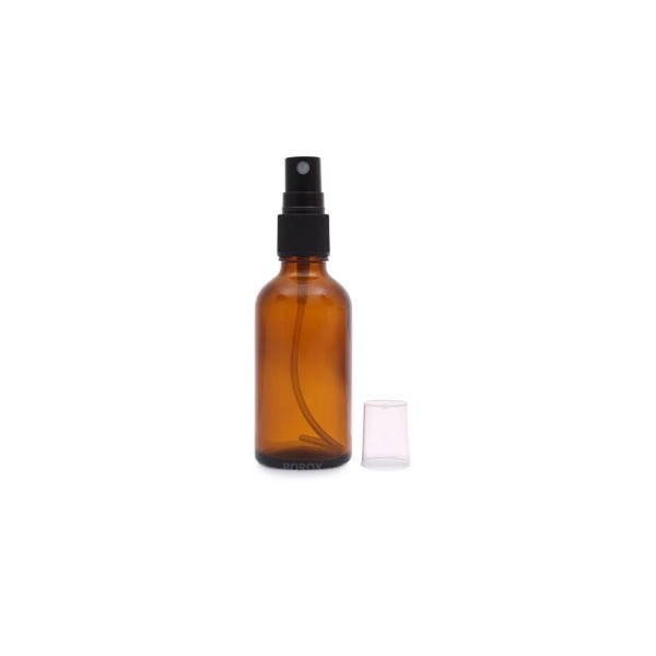 Borox Amber Cam Sprey Şişesi 50 ml - Spreyli Kolonya Şişe
