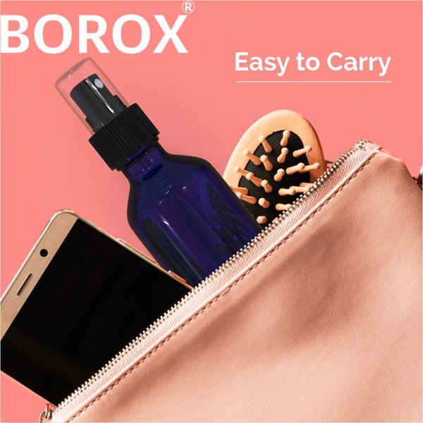 Borox Mavi Cam Sprey Şişesi 100 ml - Spreyli Kolonya Şişe