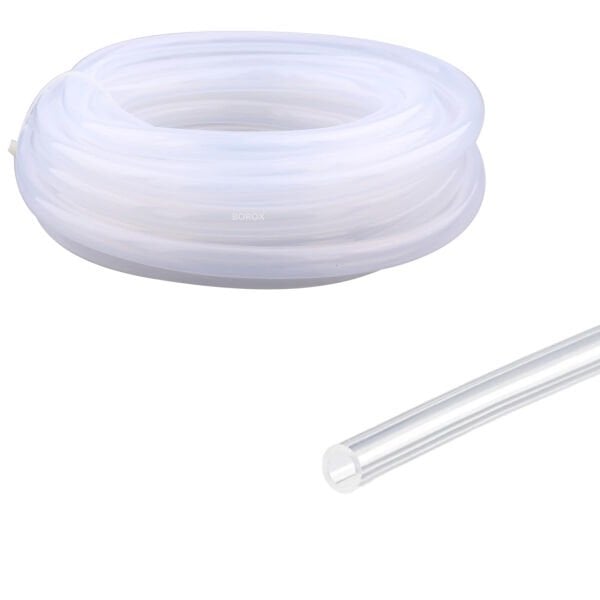 Borox Silikon Hortum 3x6 mm - Şeffaf 10 metre - Silicon Hose Platin