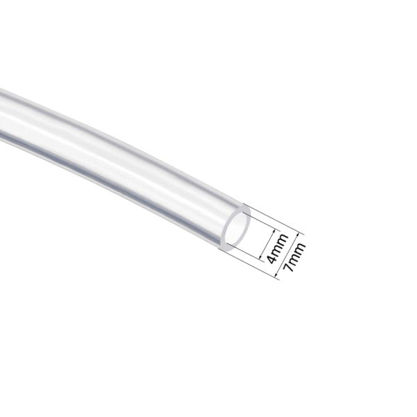 Borox Silikon Hortum 4x7 mm - Şeffaf 10 metre - Silicon Hose Platin