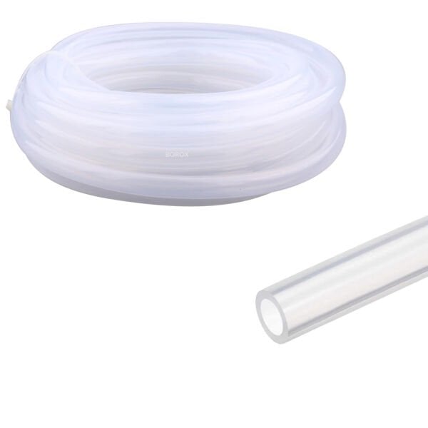 Borox Silikon Hortum 6x10mm - Şeffaf 10 metre - Silicon Hose Platin
