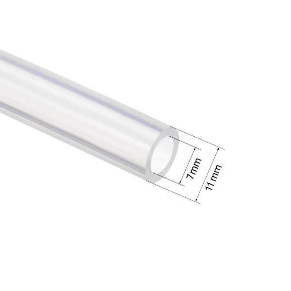 Borox Silikon Hortum 7x11mm - Şeffaf 10 metre - Silicon Hose Platin