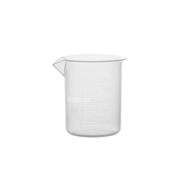 Borox Plastik Beher 100 ml - Kabartma Dereceli - Plastic Beaker Autoclavable