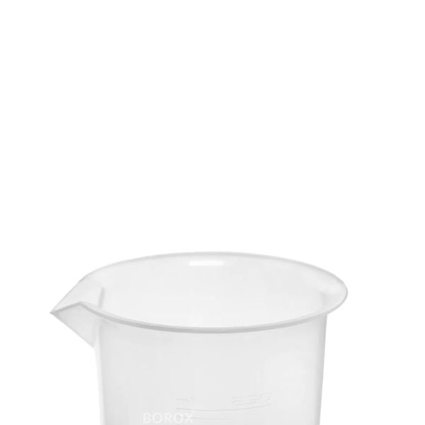 Borox Plastik Beher 100 ml - Kabartma Dereceli - Plastic Beaker Autoclavable