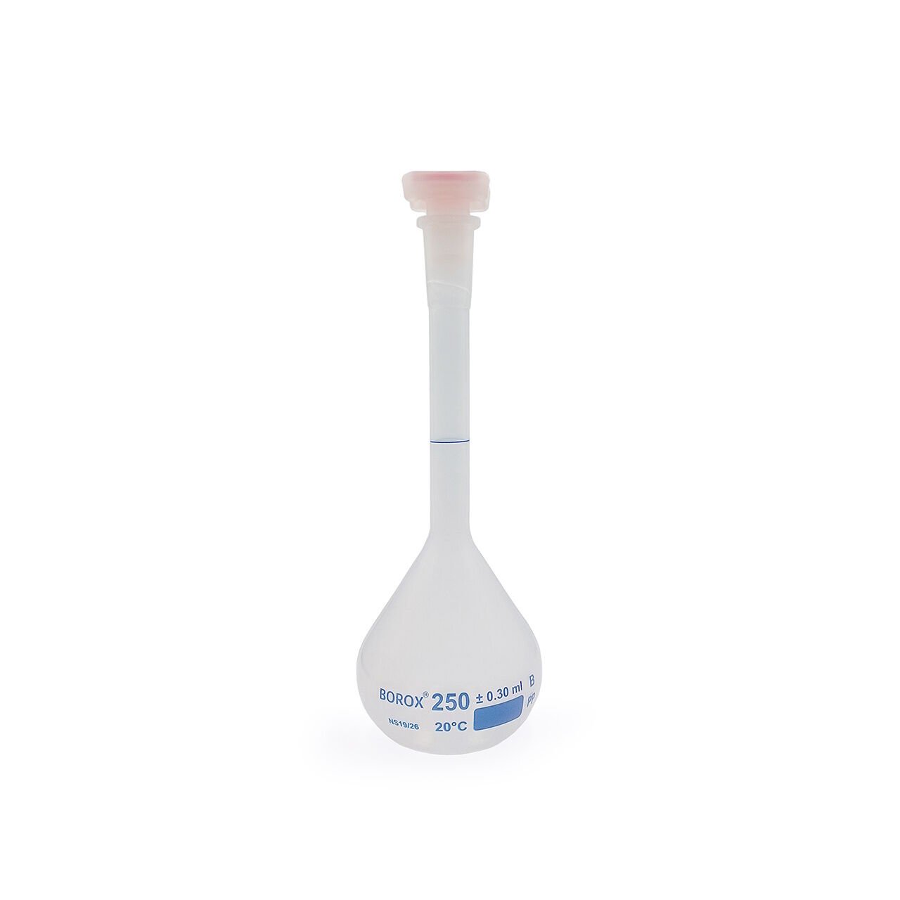 Borox Plastik Balon Joje 250ml - Plastik Kapaklı - Volumetrik Flask