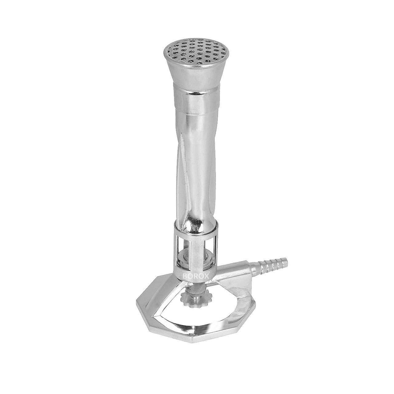 Borox Bunzen Beki - Meker Tip - Bunsen Beki - Brülör - Yüksek Isı İçin - Vidalı Gaz Kontrol Ayarı