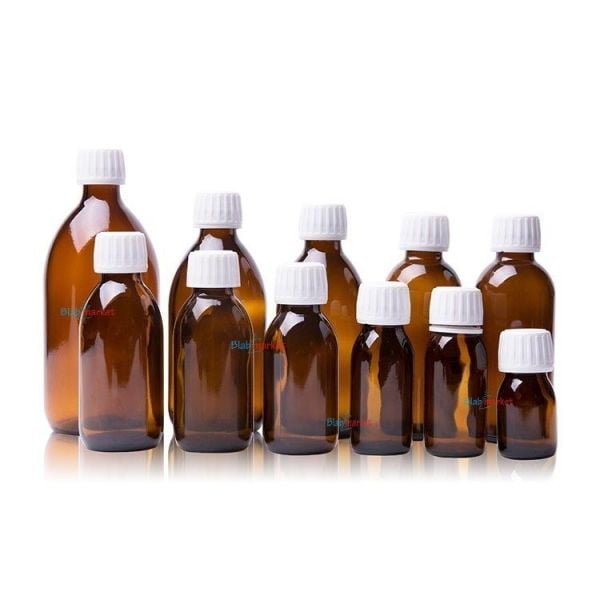 Borox Cam Amber Şişe 500 ml - Kilit Kapaklı Şişe Kahverengi